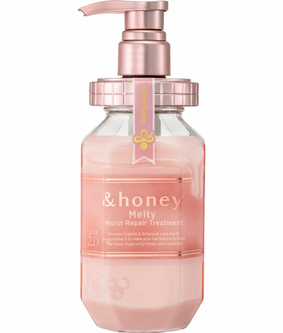 &honey Acondicionador reparador hidratante Melty Moist, 440 ml — Cuidado de los rizos e hidratación profunda